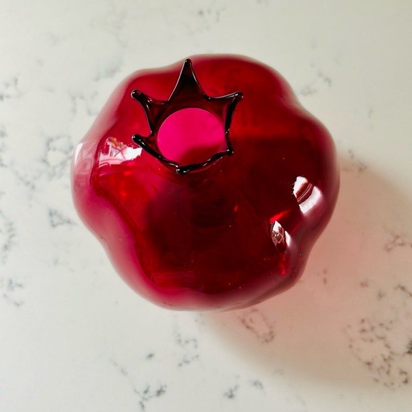Anthropologie Pomegranate Harvest Glass Bud Vase - Picture 7 of 15